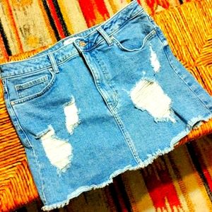 Forever 21 denim mini skirt